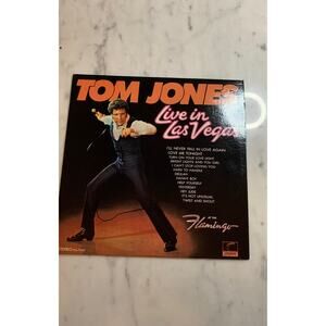 Vintage "Tom Jones Live in Las Vegas" Vinyl Record